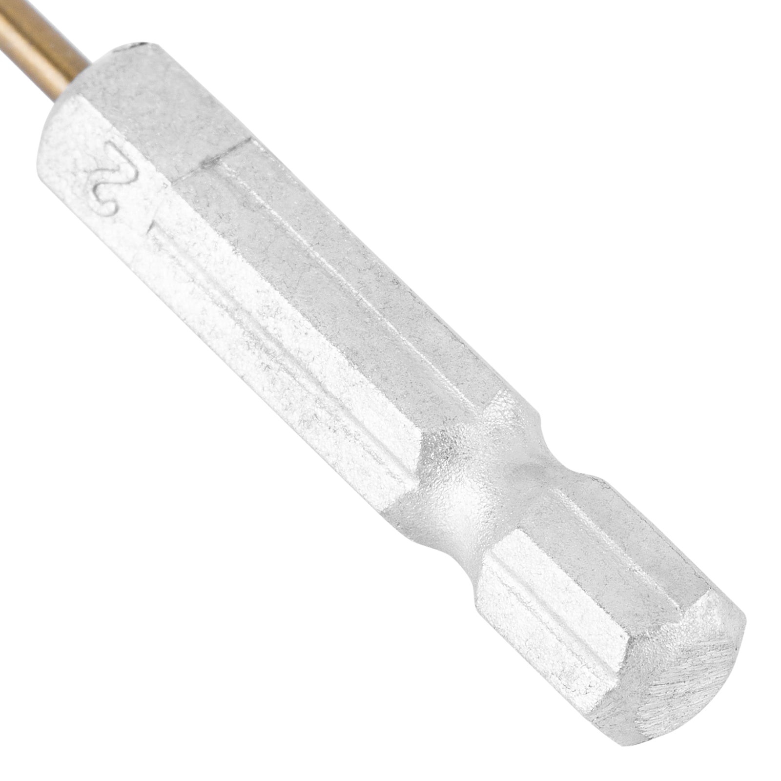 Свредло за метал, 2,0 мм, HSS, покритие от титанов нитрид, шестостенна опашка MTX