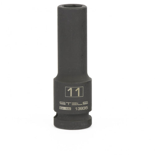 Вложка ударна, удължена, 6-стенна 11 мм, 1/2", CrMo Stels