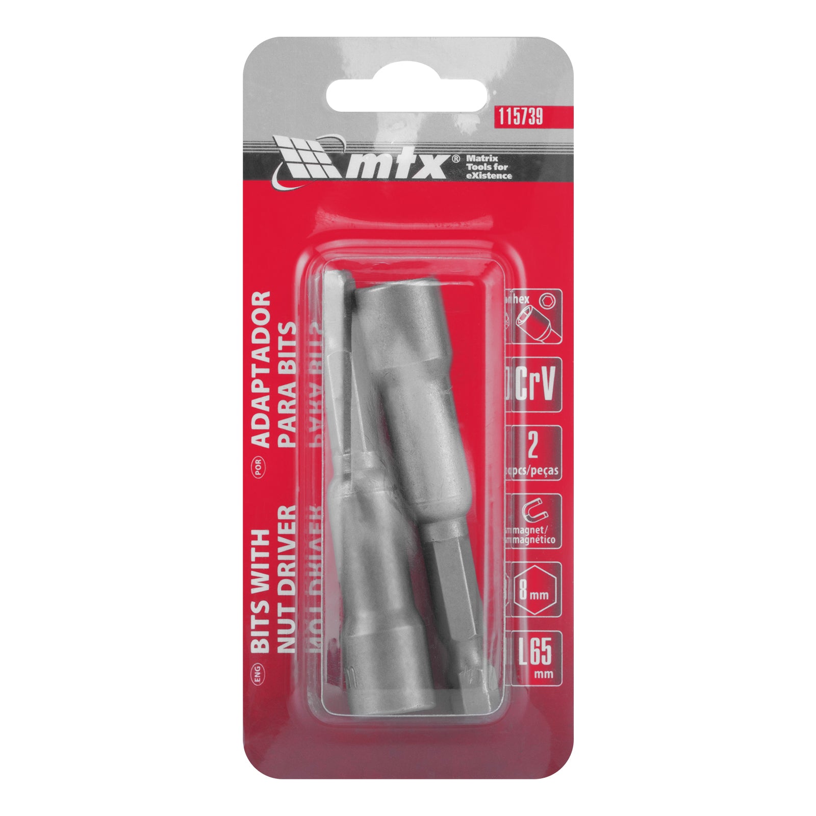 Битове с вложки 8x65 mm, 2 бр. MTX