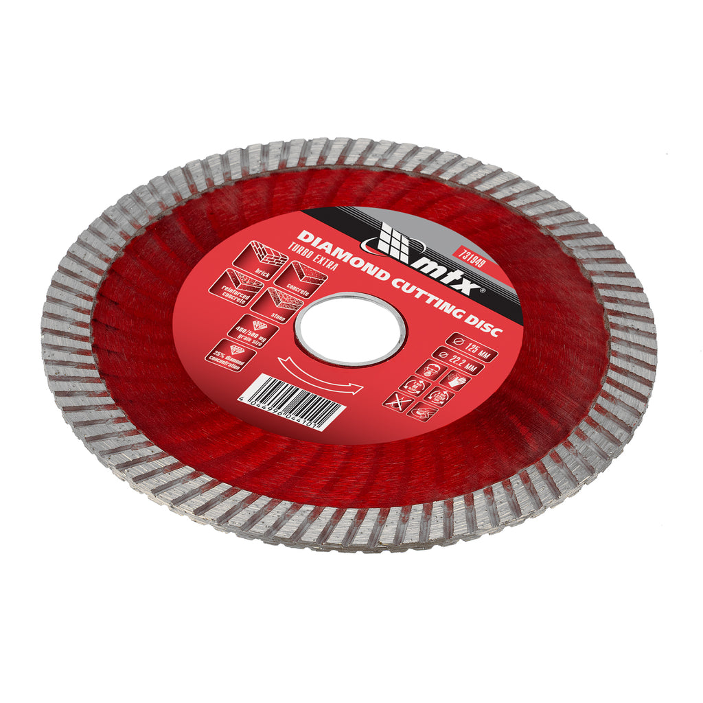 Диск диамантен за сухо рязане Turbo Extra, 125 х 22,2 мм MTX