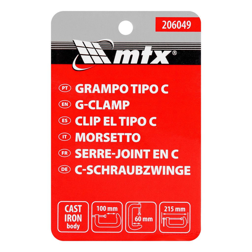 Стяга G-образна, 100 мм MTX