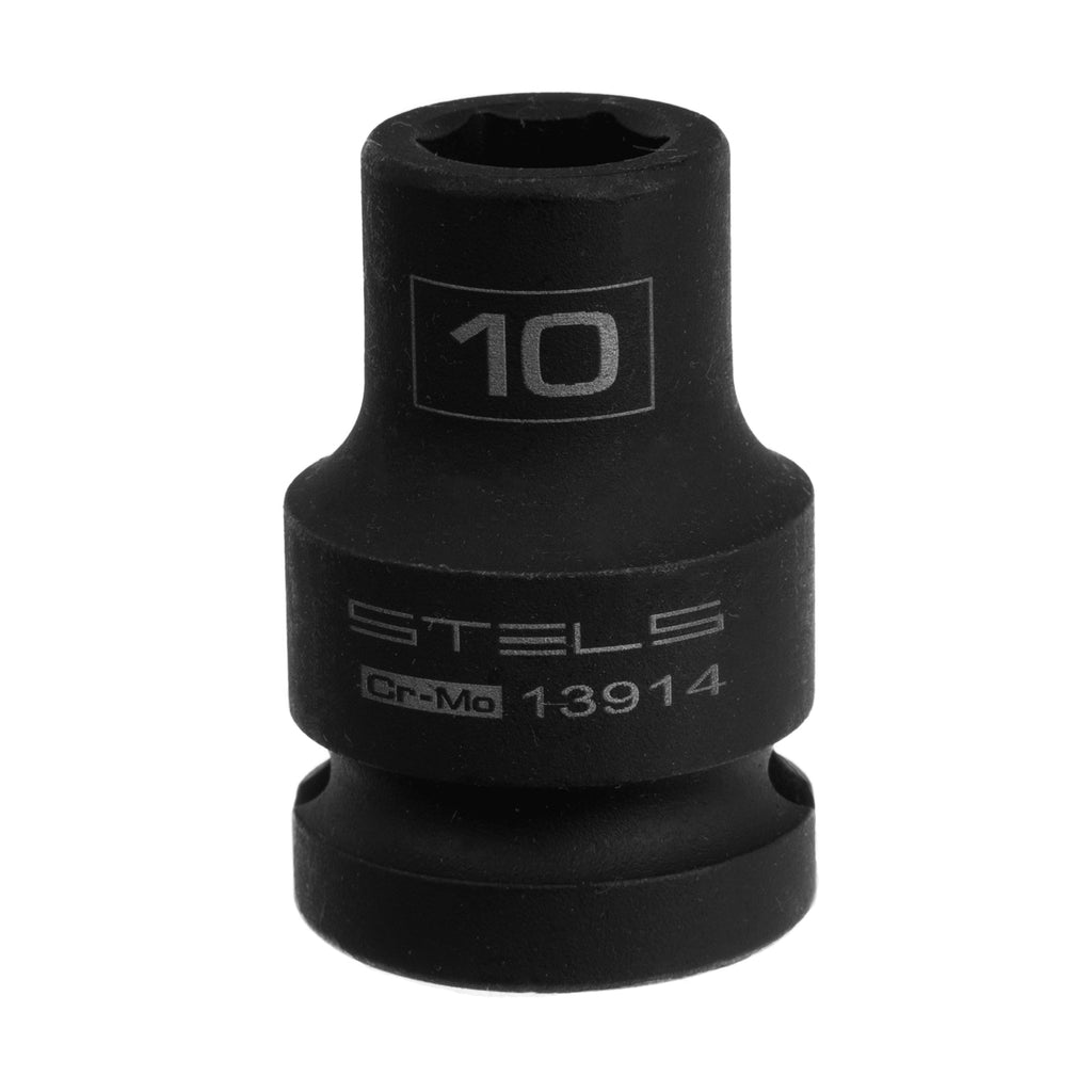 Вложка ударна, шестостенна 10 мм, 1/2", CrMo  STELS