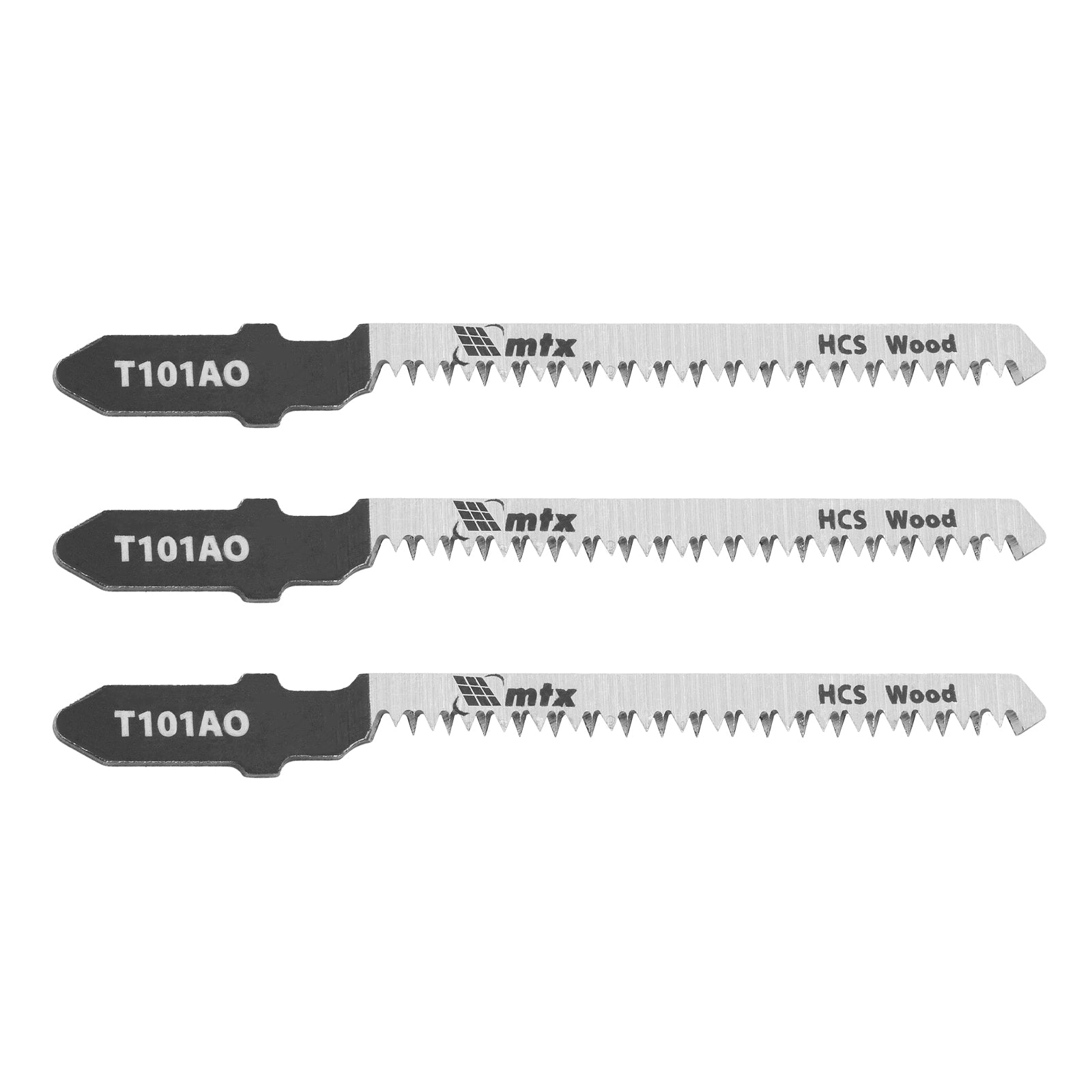 Ножове за прободен трион за дърво, 3 бр., T101AO, 50 х 1,4 мм, за фигур.ряз. MTX