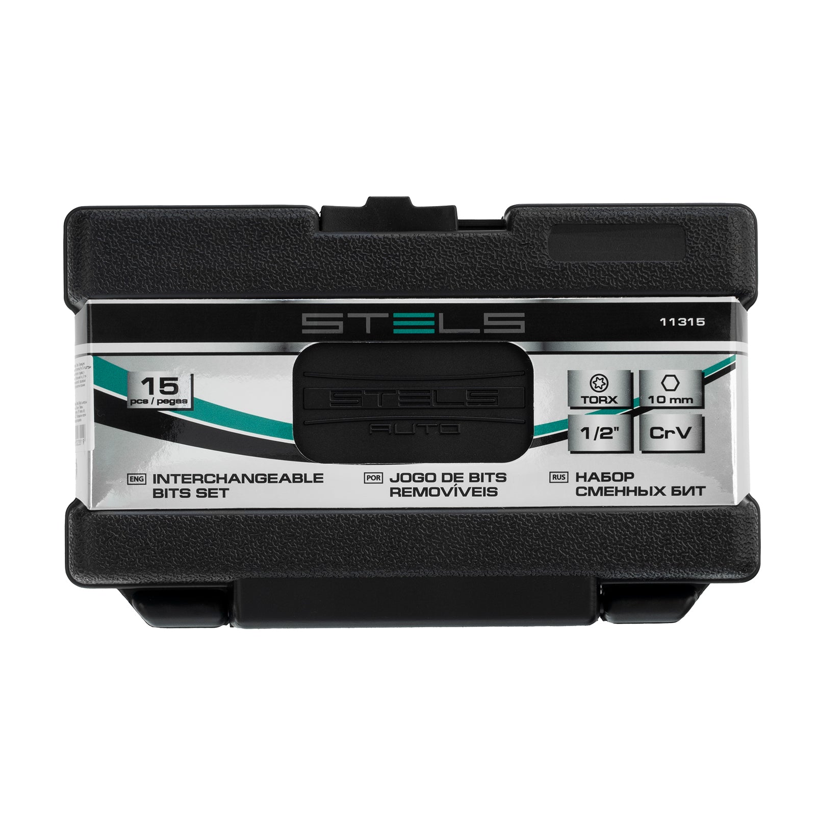К-т битове TORX, шестостенна опашка, 10 мм, CrV, 15 бр.  STELS