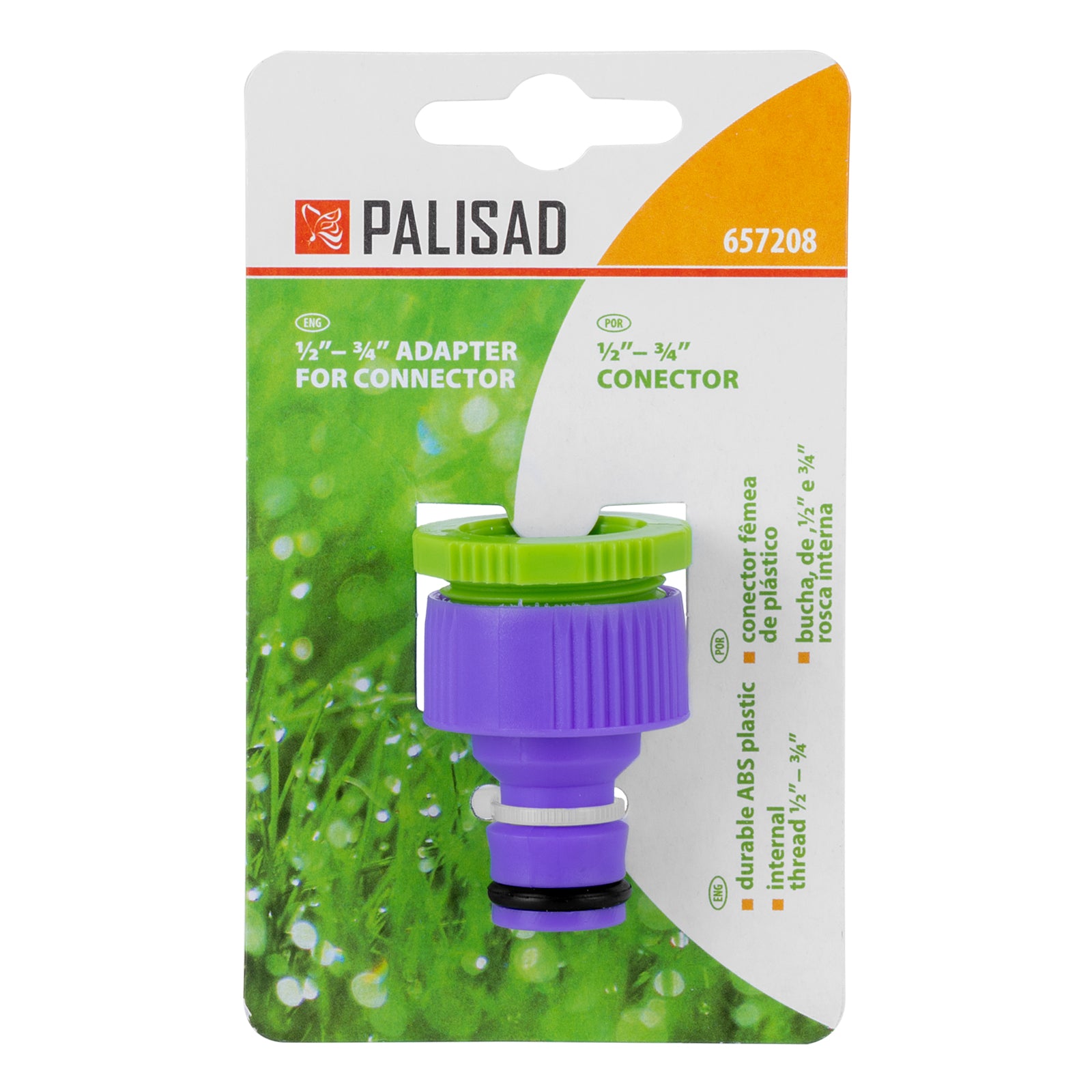 Адаптер за кран, вътрешна резба  1/2"-3/4", пластмасов PALISAD