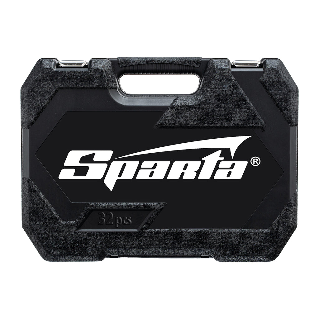 Комплект инструменти, 1/2", CrV, пластмасова кутия 32 бр.// Sparta