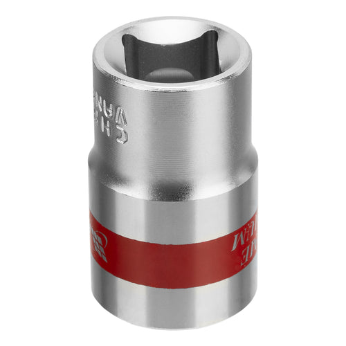Вложка, 1/2", 17 мм, шестостенна, CrV, хромирана MTX