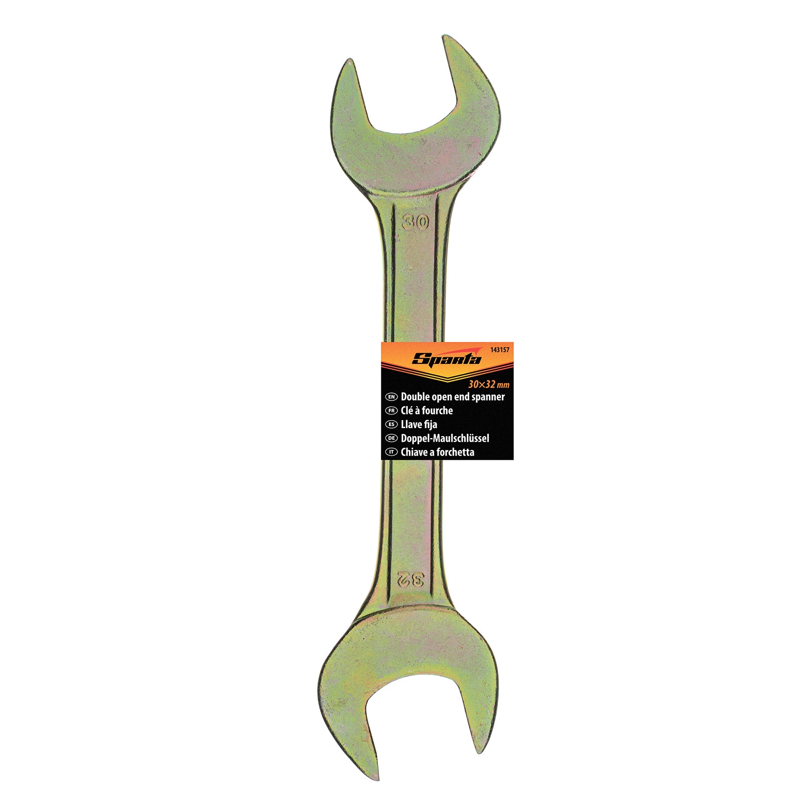 Ключ гаечен, 30 х 32 мм, жълт цинк Sparta