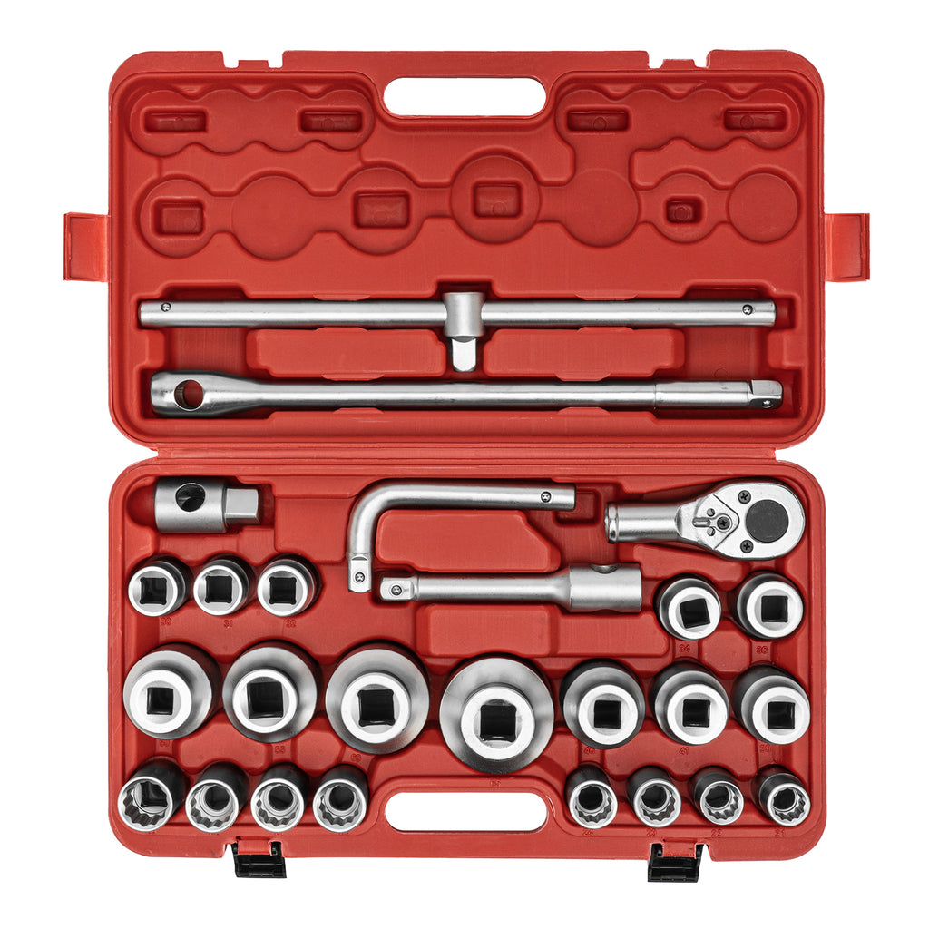 К-т инструменти,  26 части, 3/4"-1", 21-65 мм, пластмасов куфар MTX