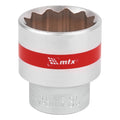 Вложка, 1/2", 30 мм, 12-стенна, CrV, хромирана MTX