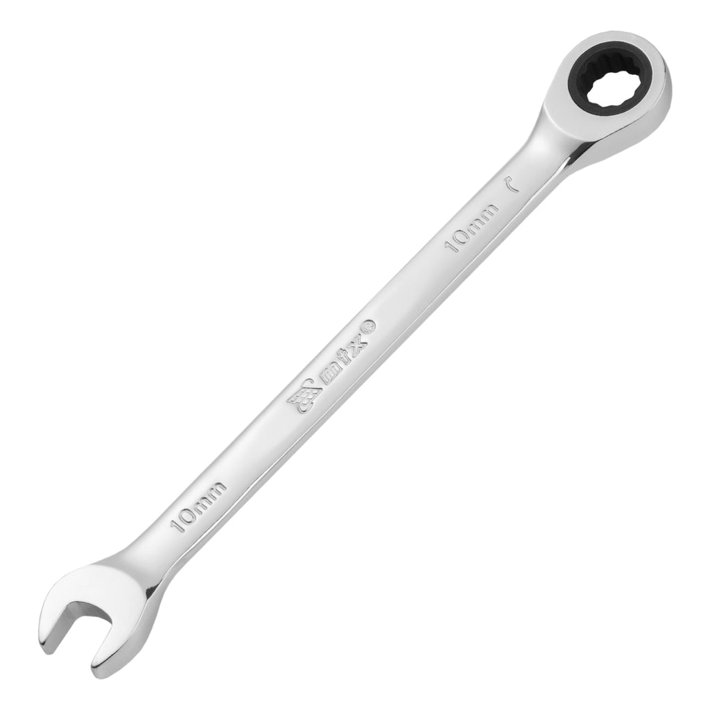 Ключ звездогаечен с тресчотка, 10 мм, CrV, полиран MTX