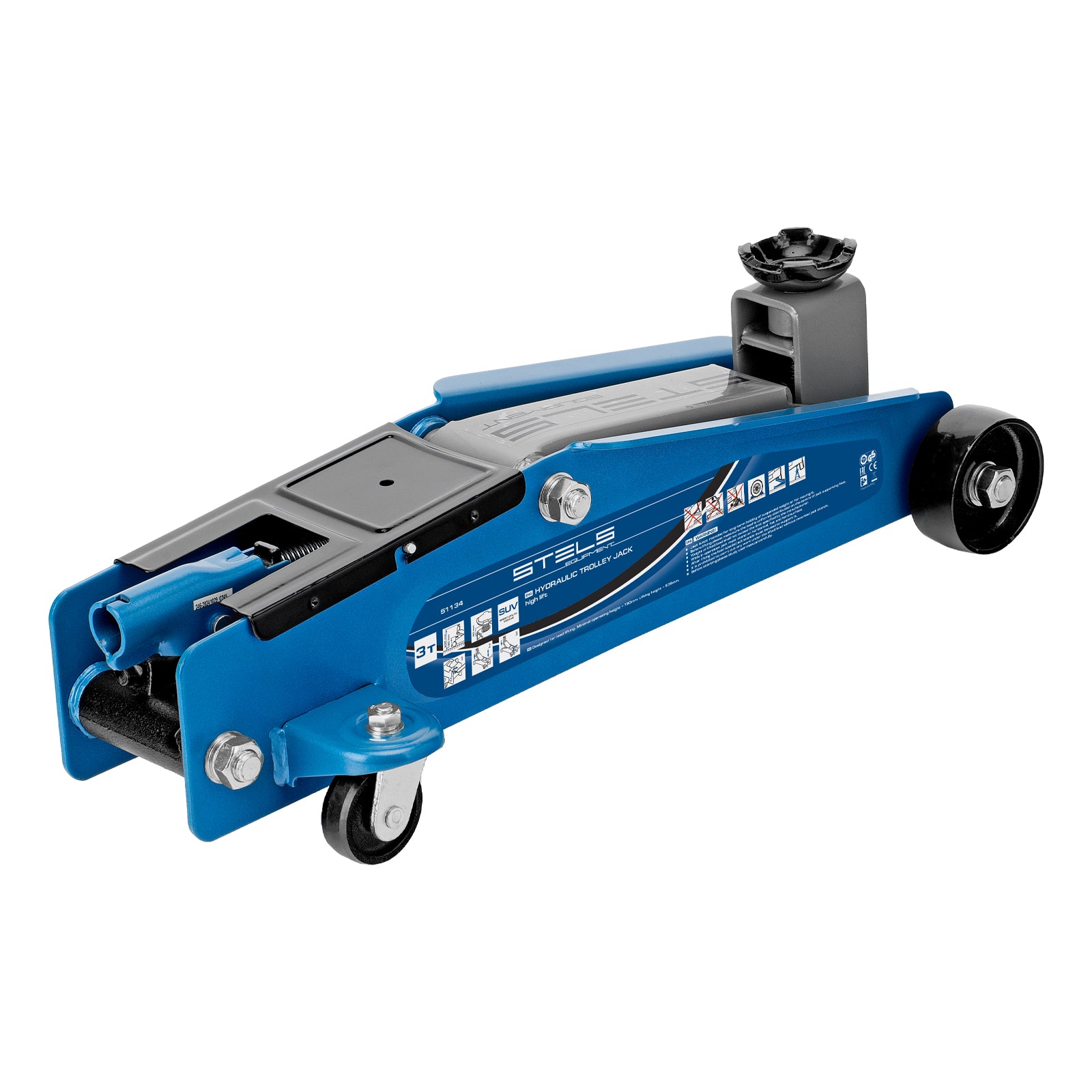 Крик хидравличен, 3т. HIGH LIFT - SUV, 190-535 мм  STELS