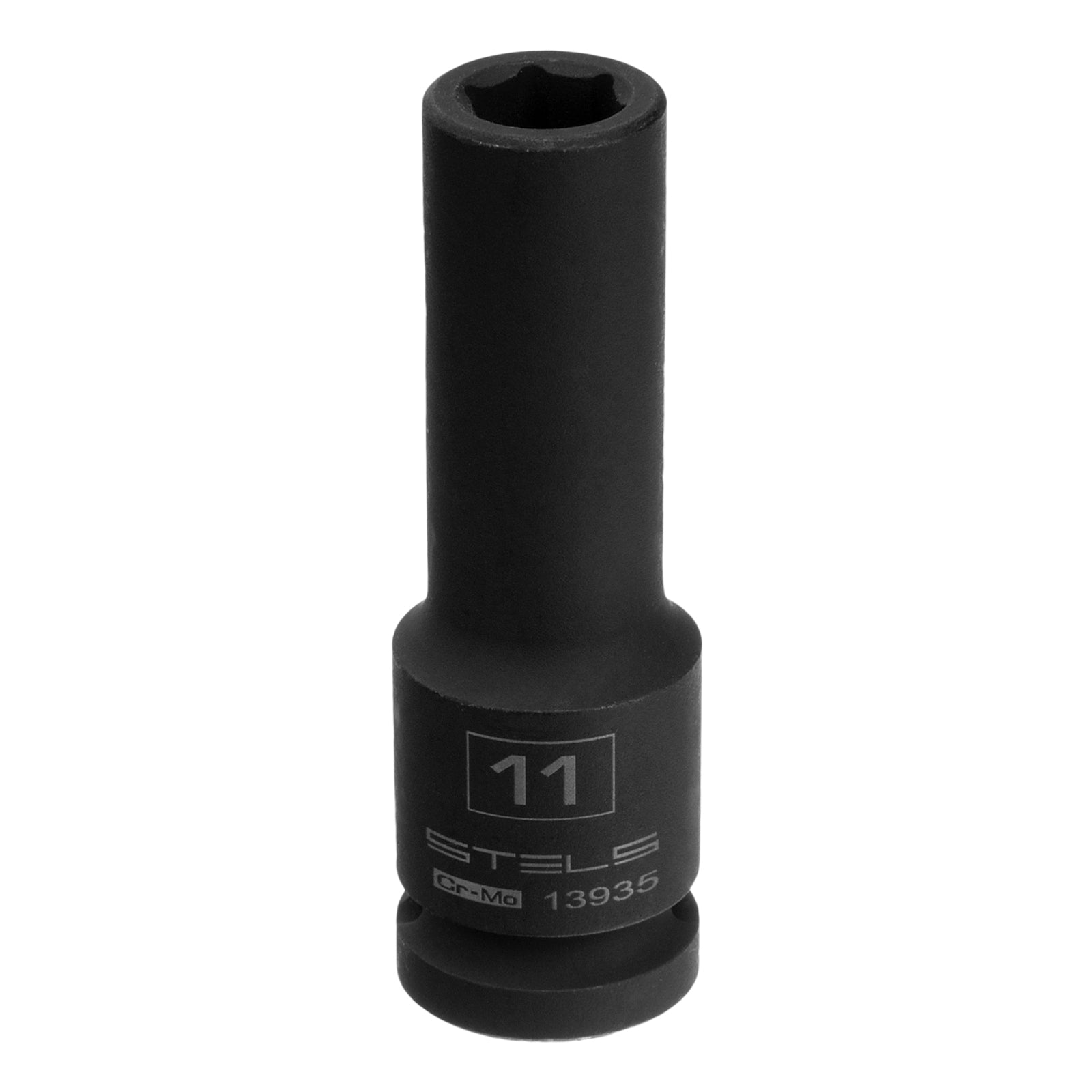 Вложка ударна, удължена, 6-стенна 11 мм, 1/2", CrMo  STELS