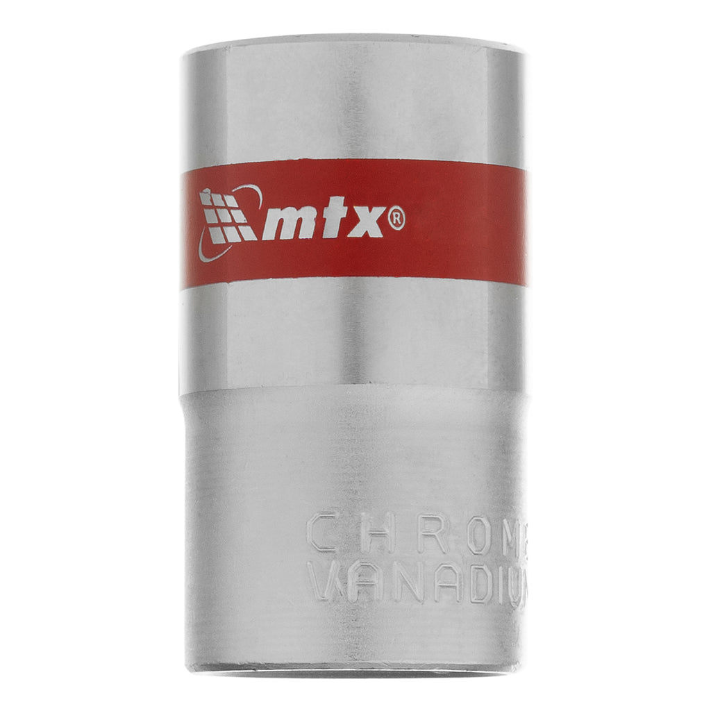 Вложка, 1/2", 16 мм, шестостенна, CrV, хромирана MTX