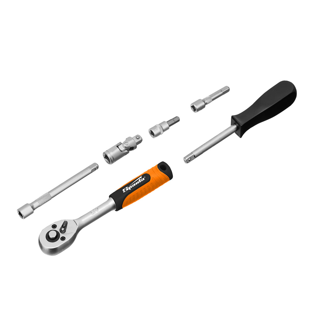 Комплект инструменти, 1/4", CrV, пластмасова кутия 56 бр.// Sparta