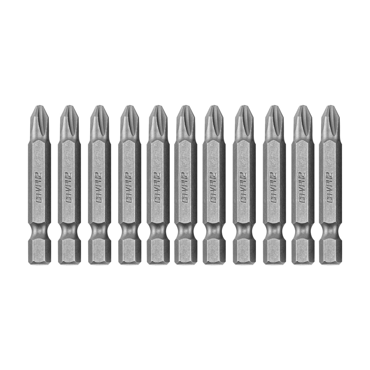 К-т битове PH2 х 50 мм, 10 бр., CRV стомана, в пластмасова кутия MTX