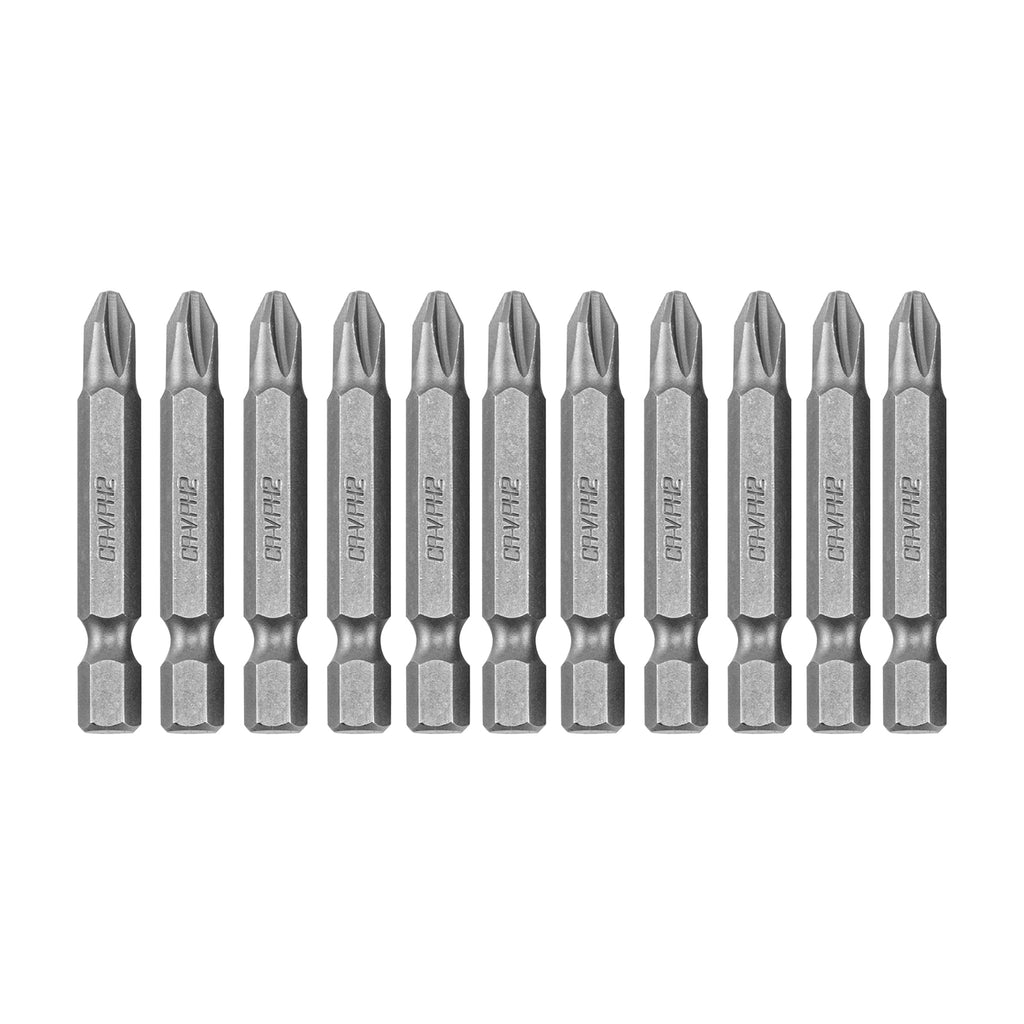 К-т битове PH2 х 50 мм, 10 бр., CRV стомана, в пластмасова кутия MTX