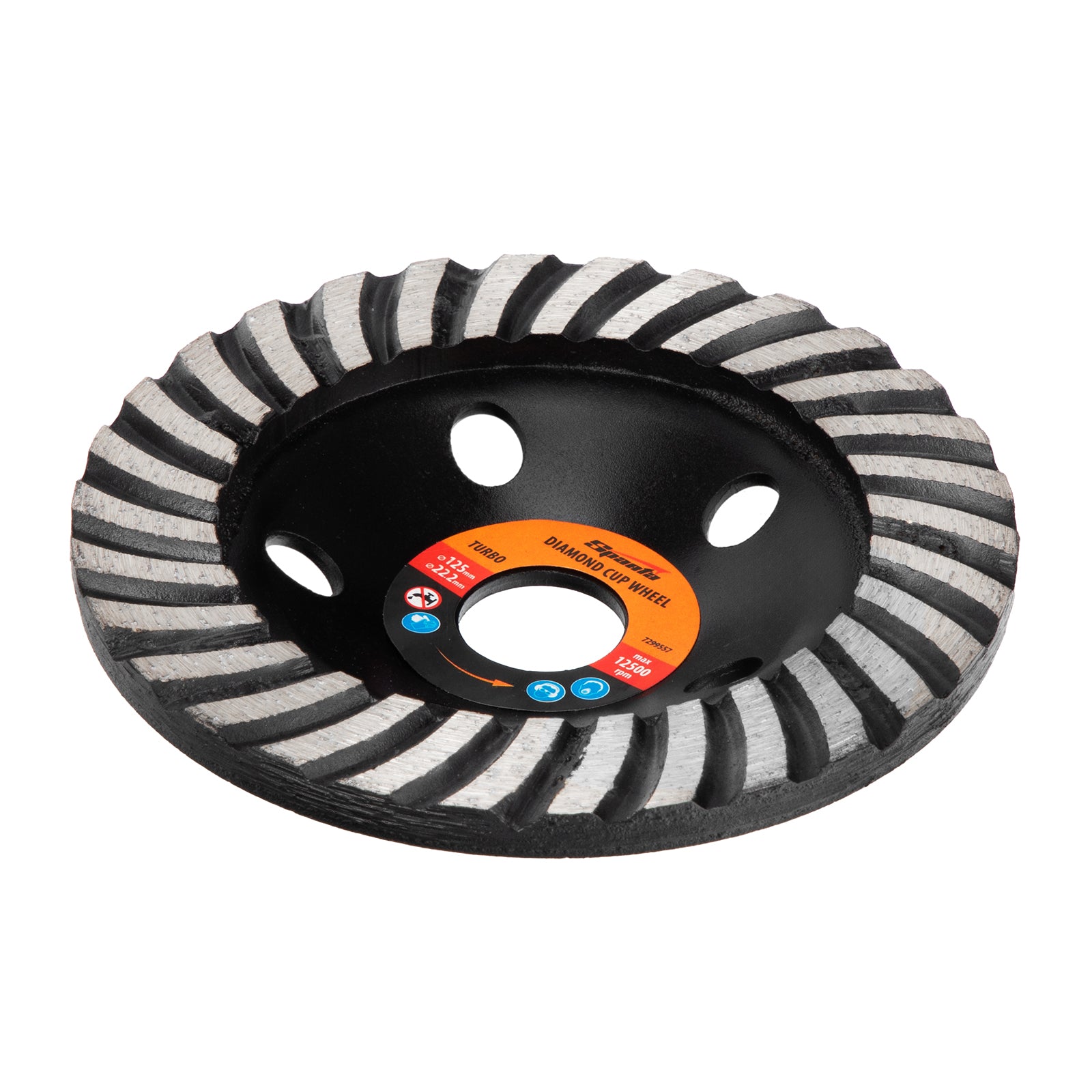 Диск диамантен за шлайфане, чашкообразен, 125 мм, Turbo Sparta