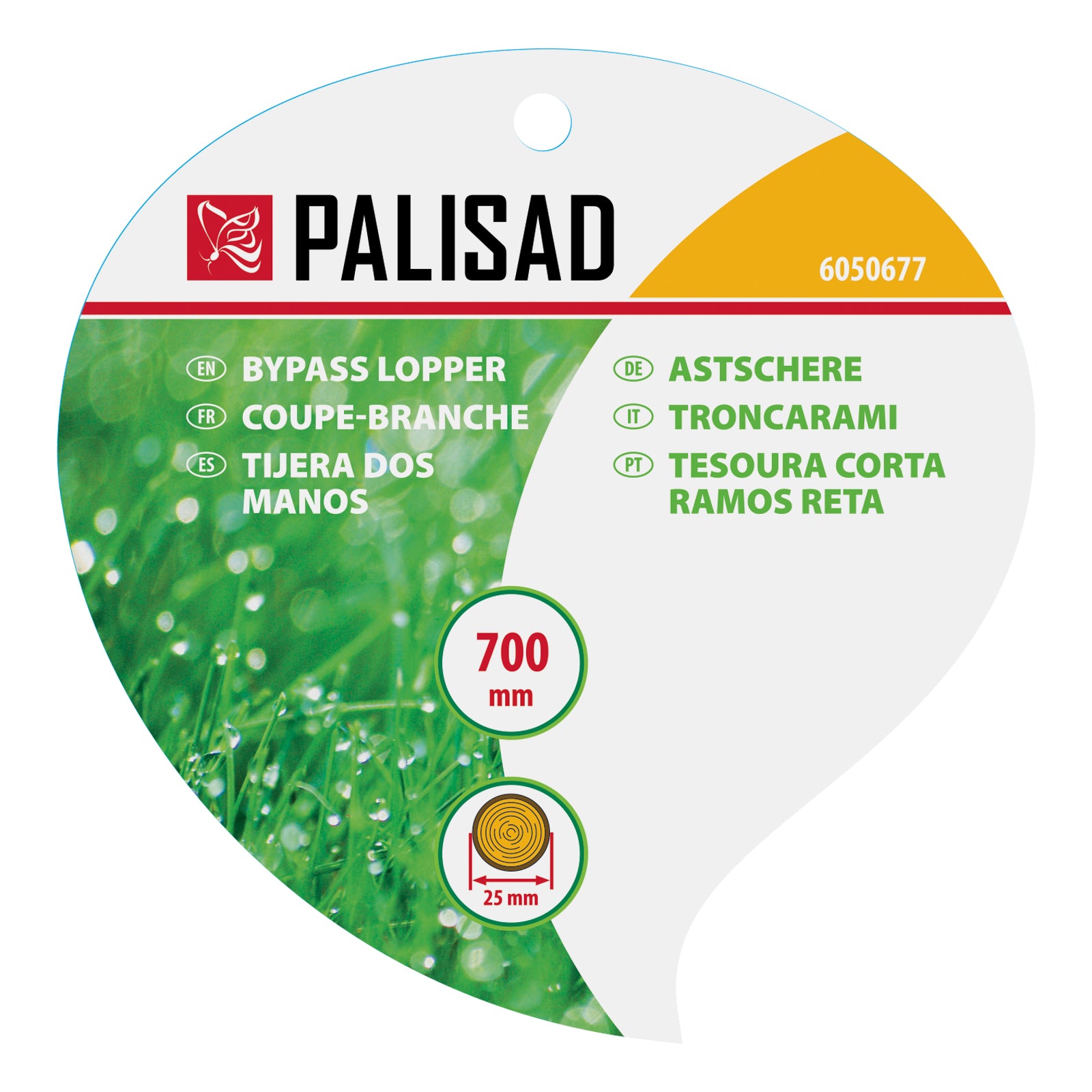 Ножица за клони, прав рязез, 700 мм, двукомпоненти дръжки Palisad