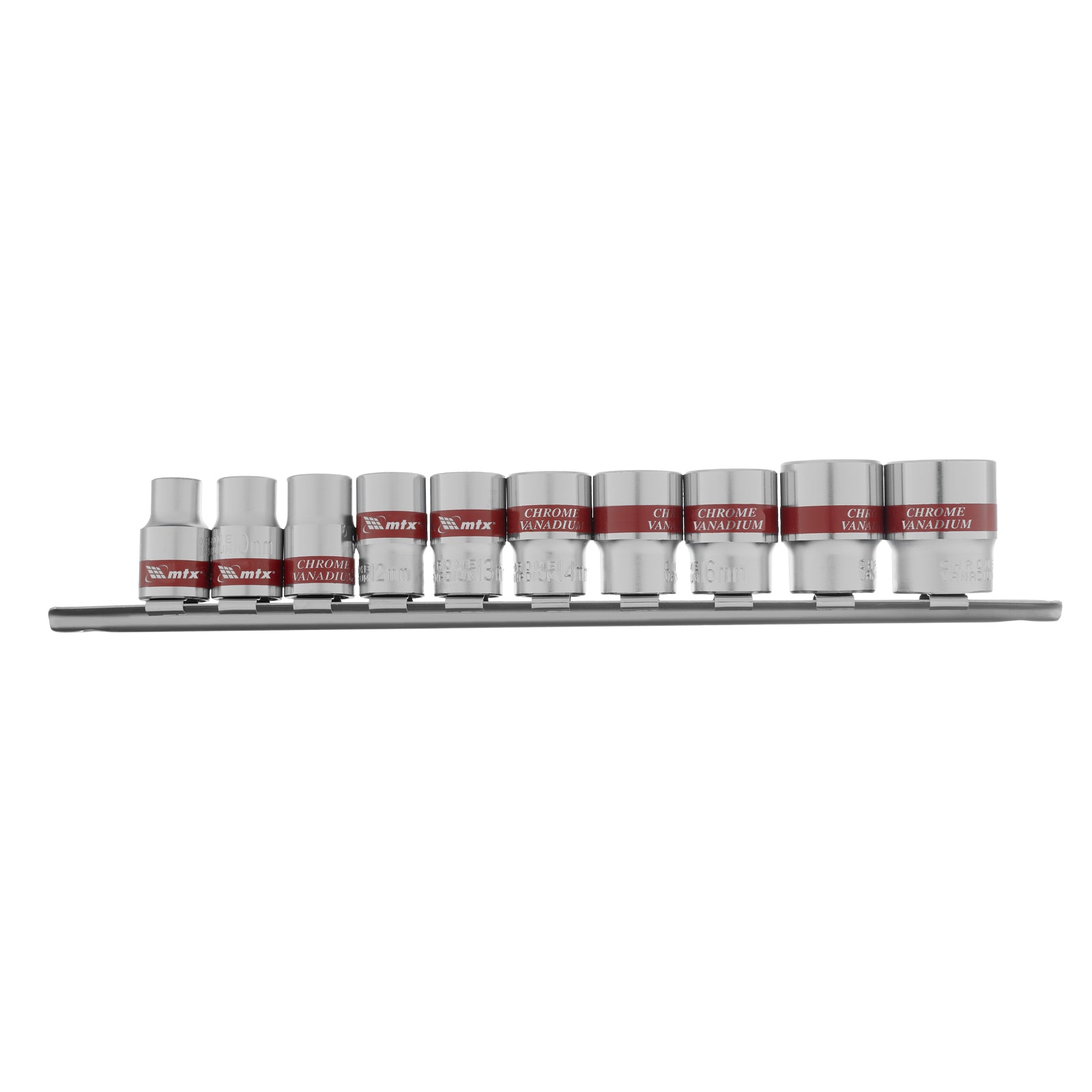 К-т вложки,  3/8",  6-стенни, 10 бр., 8-19 мм MTX