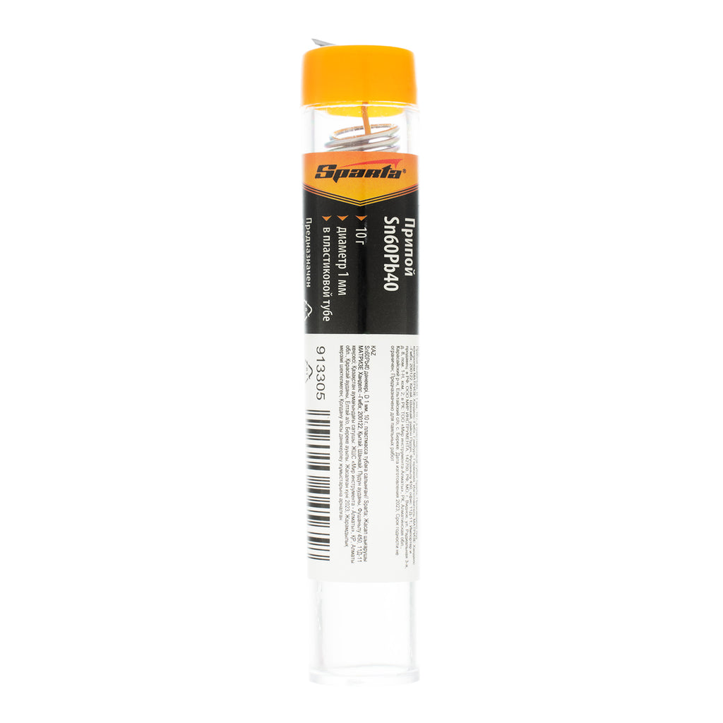 Тинол Sn60Pb40, D 1 мм, 10 гр, в пластмасова кутия SPARTA