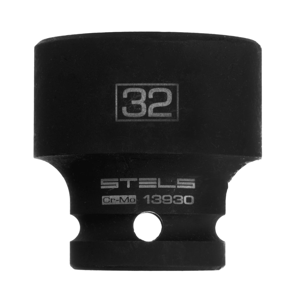 Вложка ударна, шестостенна 32 мм, 1/2", CrMo  STELS