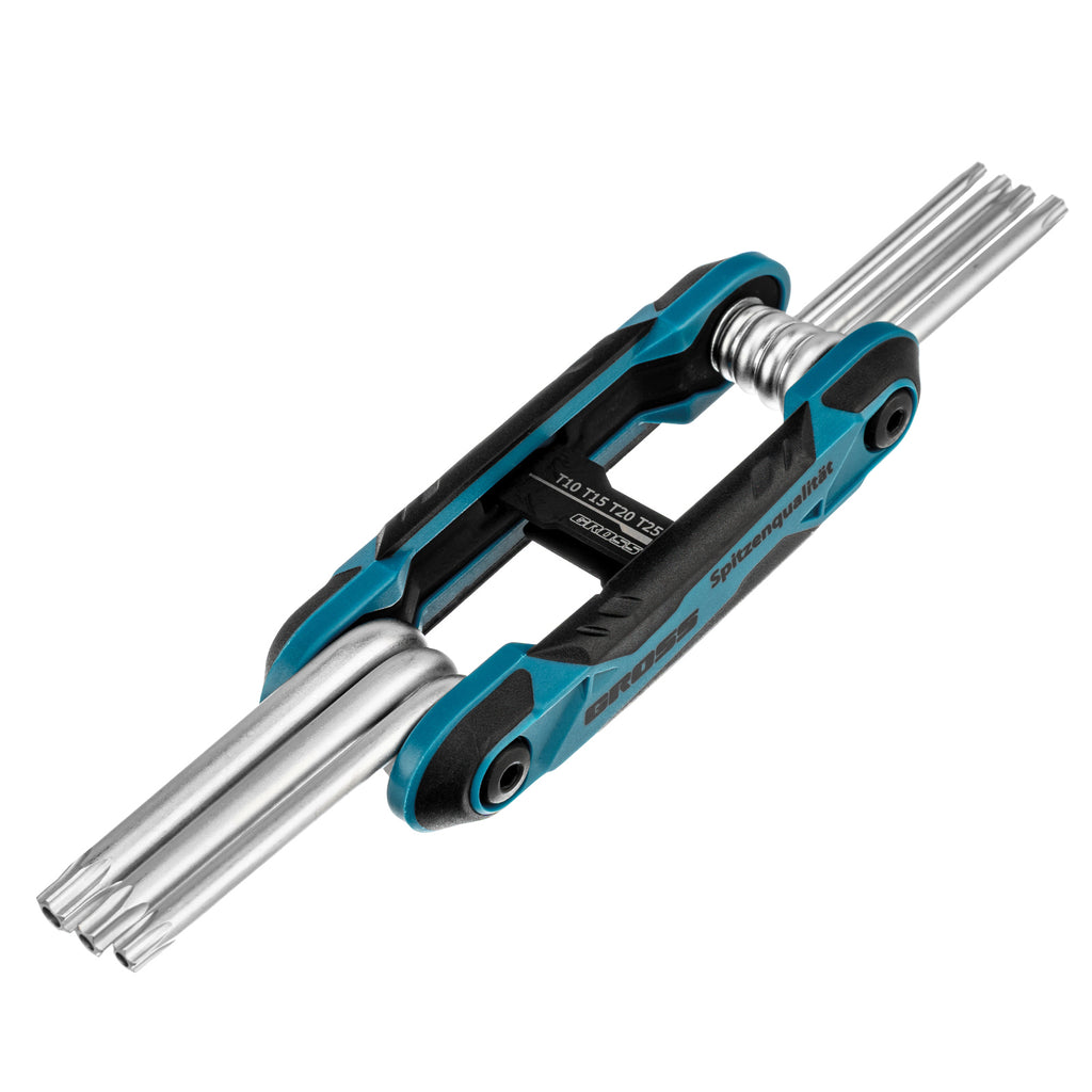 К-т ключове имбусни Tamper-Torx, TT10-TT40, CrV, сгъваеми, 7 бр.Gross