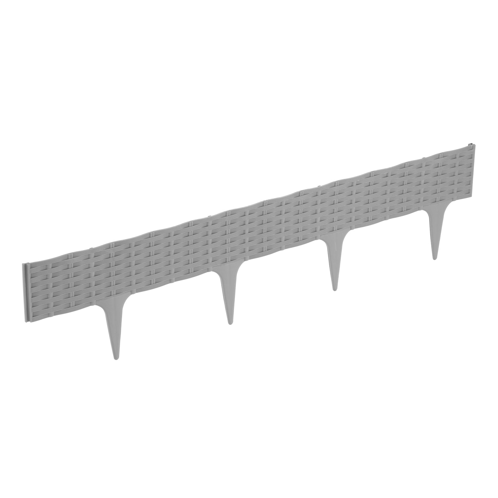 Ограда декоративна "Стил", 79х9 см, острие 9,5 см, сива PALISAD