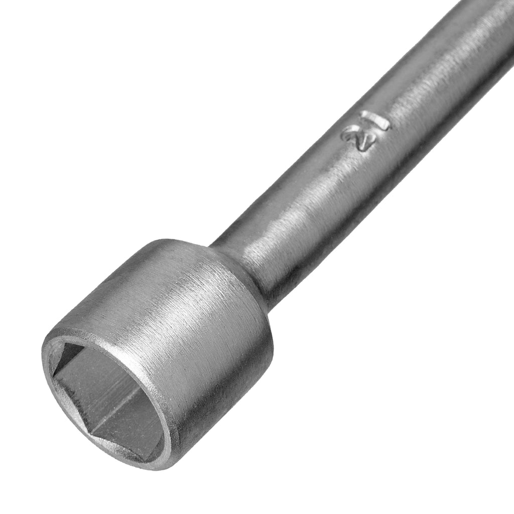 Ключ за джанти, кръстат, 17 х 19 х 21 х 22 мм, усилен, с преходник 1/2"  STELS