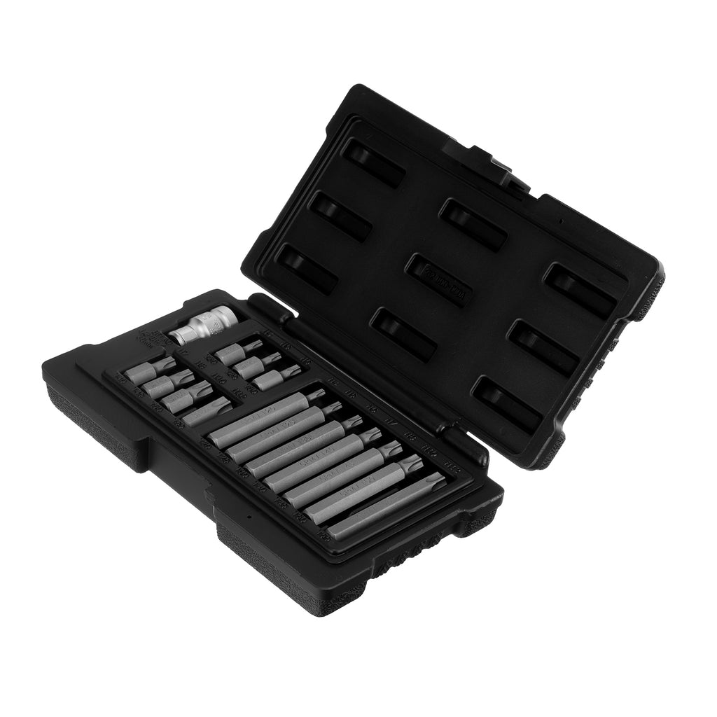 К-т битове TORX, шестостенна опашка, 10 мм, CrV, 15 бр.  STELS