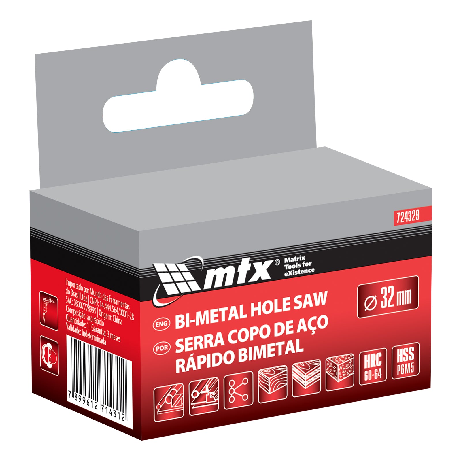Боркорона Bimetal, 32 мм MTX