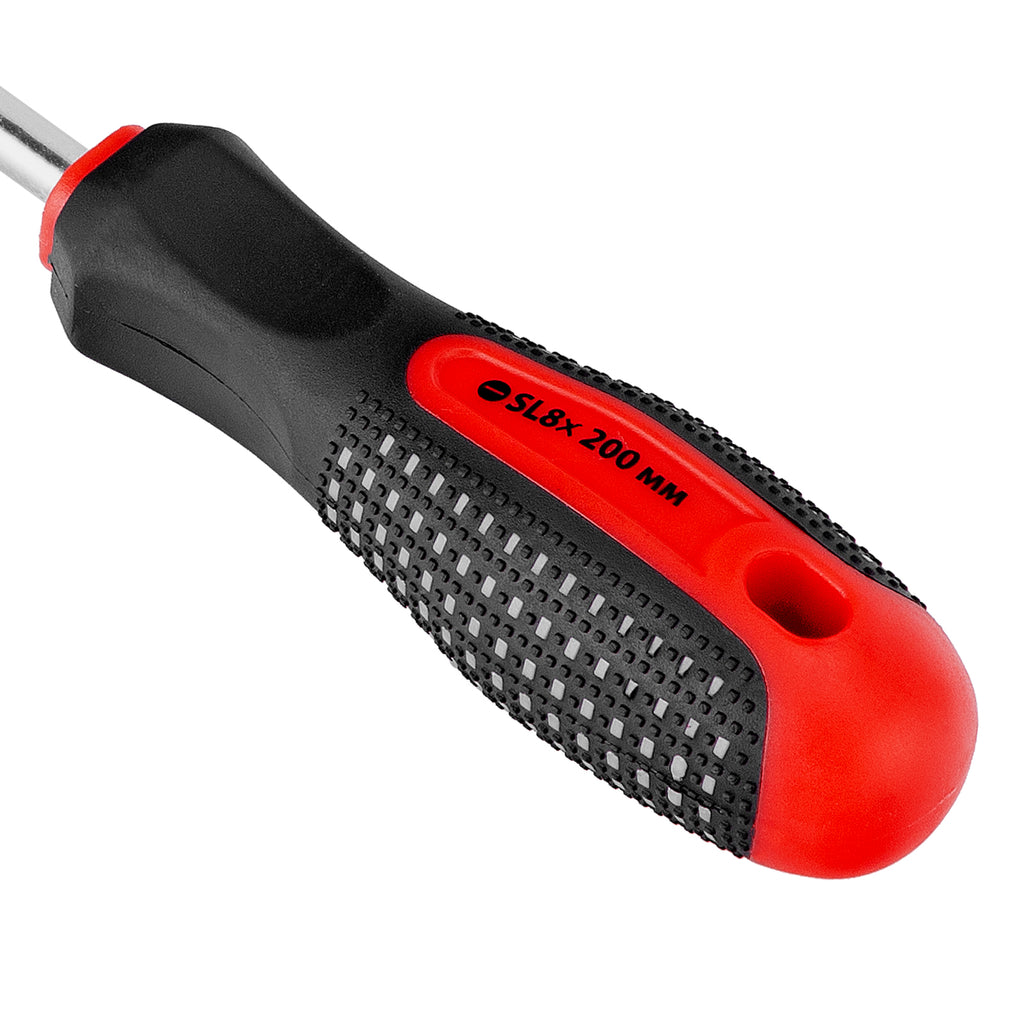 Отвертка Fusion, SL8,0 х 200 мм, трикомпонентна дръжка "anti slip" MTX