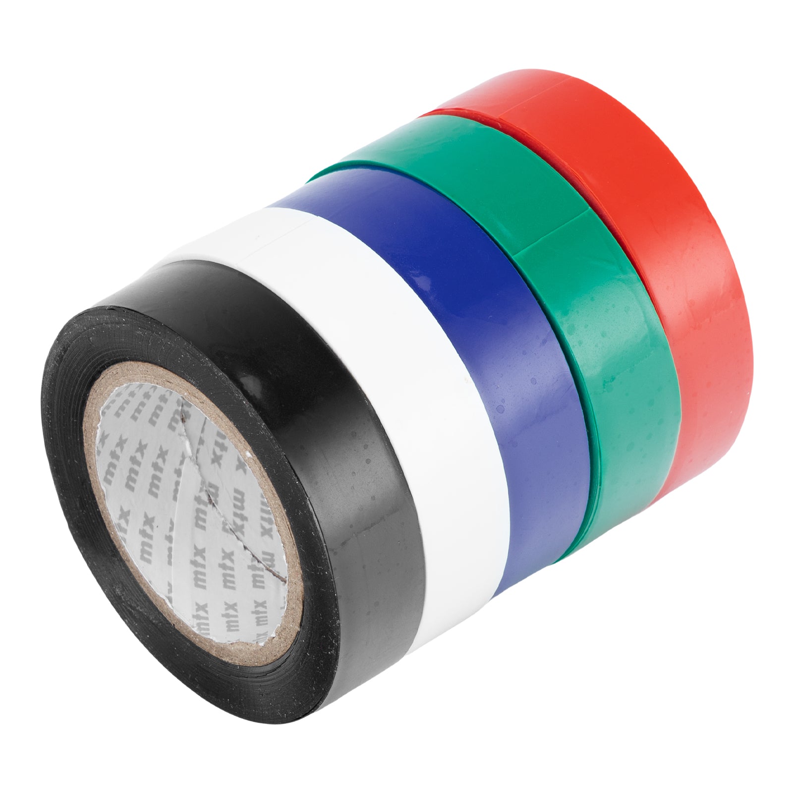 Комплект цветни PVC ел. ленти 15мм х 10м, 5бр./оп.,150µm//MTX