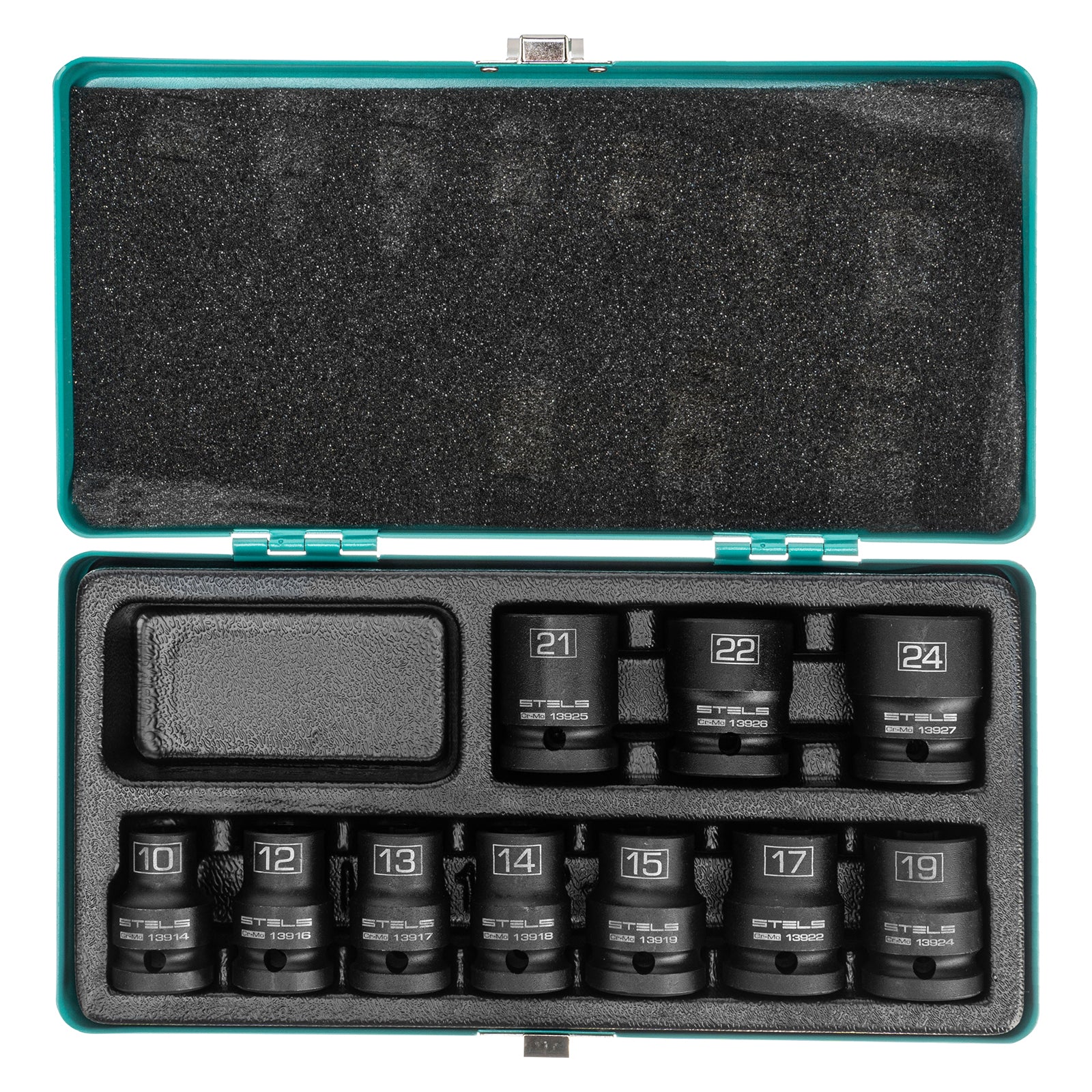 К-т ударни вложки, 6-стенни, 1/2" 10-24 мм 10бр. Stels