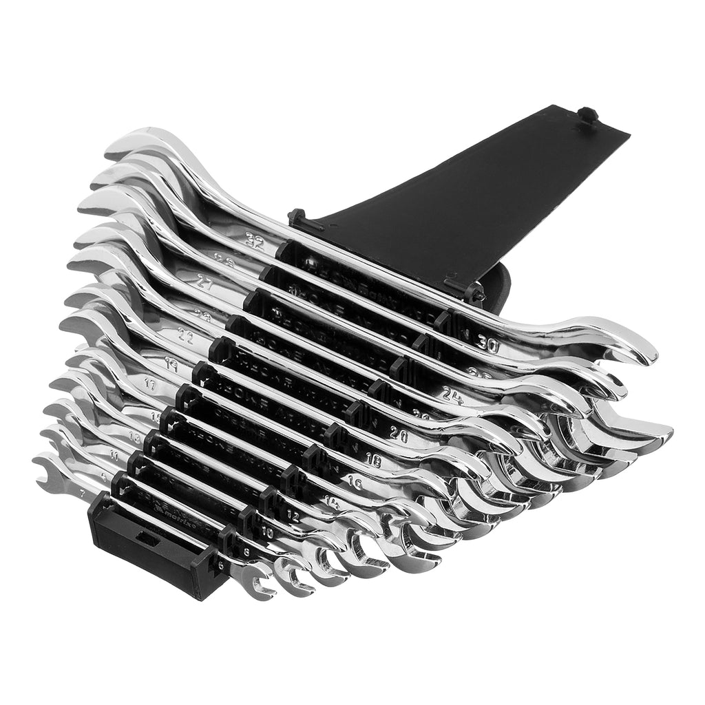 К-т ключове гаечни, 6-32 мм, 12 бр., CrV, Elliptical, полирани MTX