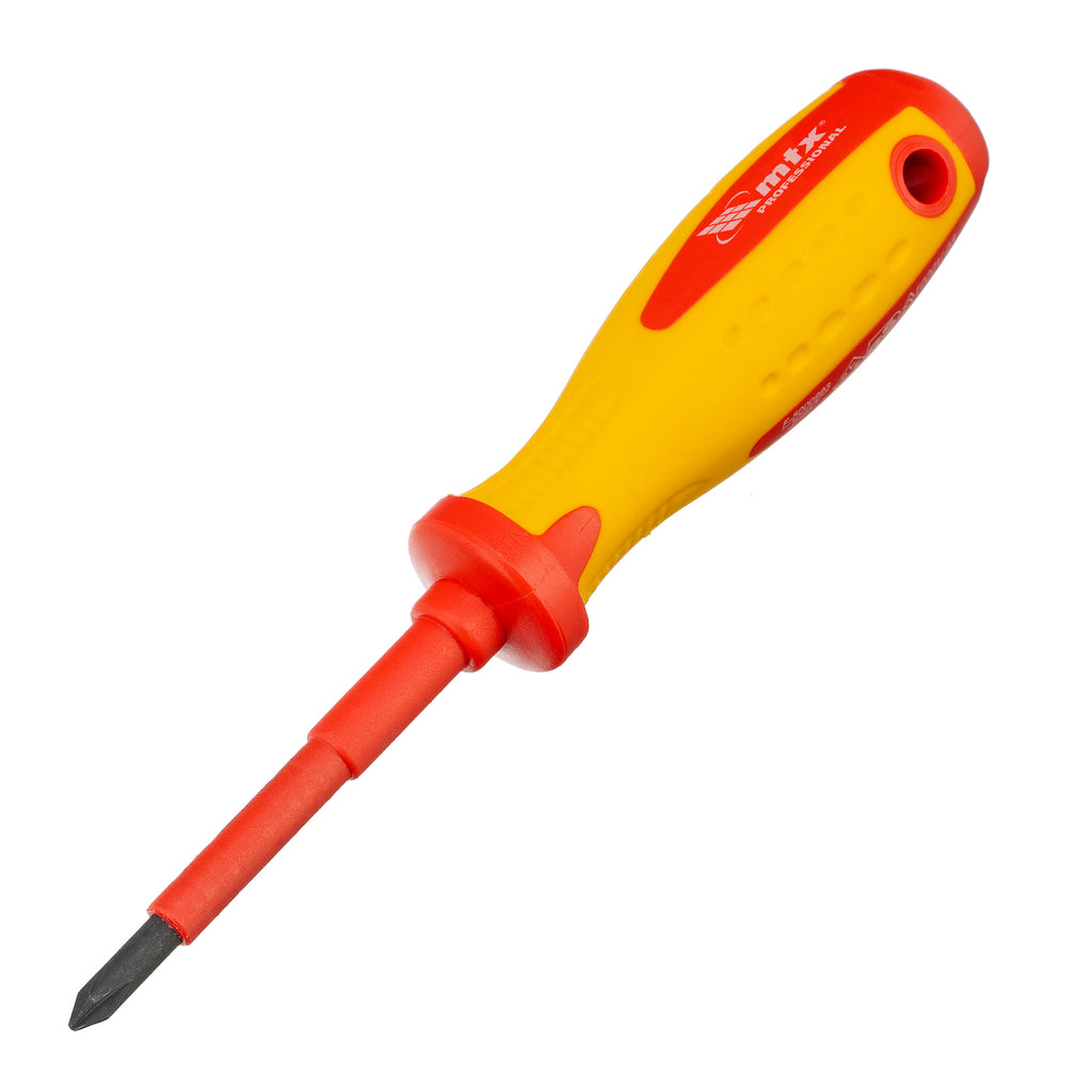 Отвертка Insulated, PH1 х 75 мм, CrMo, до 1000 V, двукомпонентна дръжка MTX