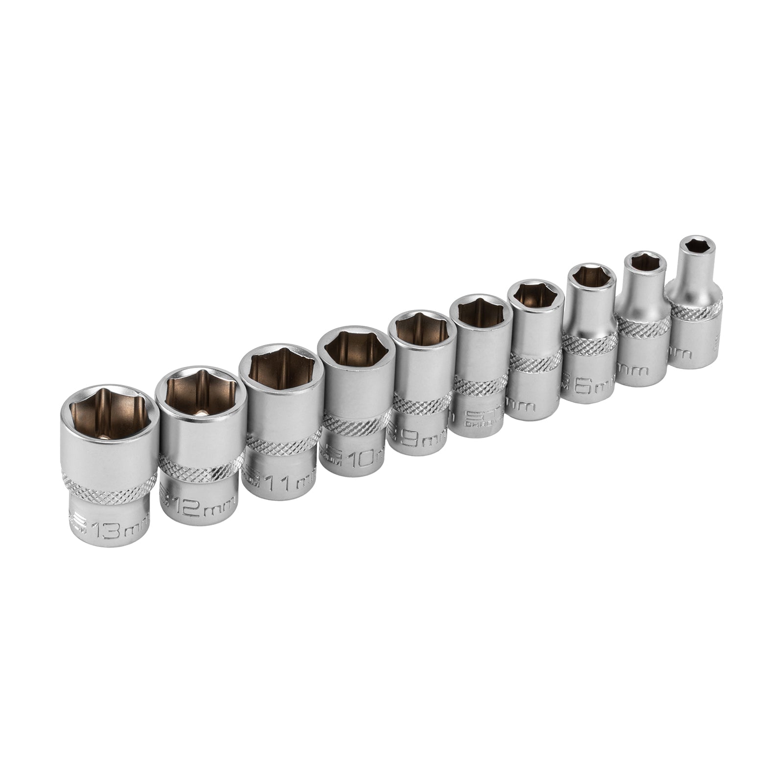 К-т вложки 1/4", 6-стенни, CrV, 10бр., 4-13мм Stels