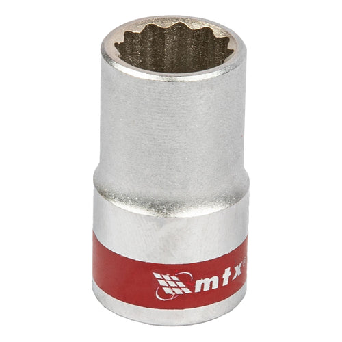 Вложка, 1/2", 14 мм, 12-стенна, CrV, хромирана MTX