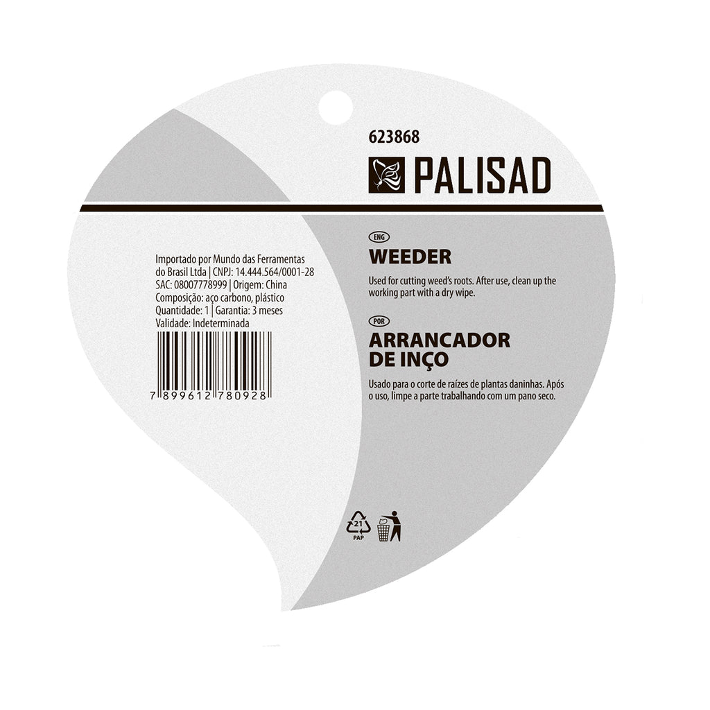 Изкоренител, защитно покритие, пластмасова дръжка Palisad