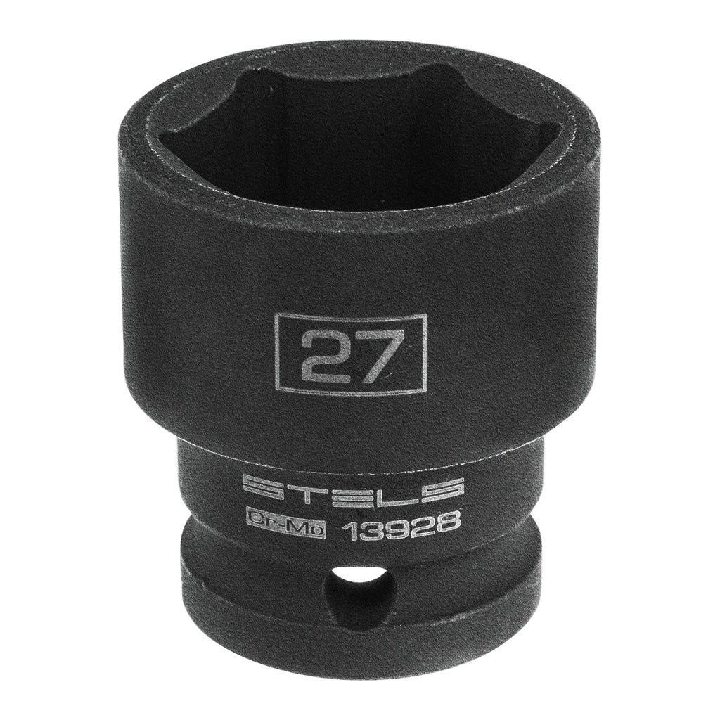 Вложка ударна, шестостенна 27 мм, 1/2", CrMo  STELS