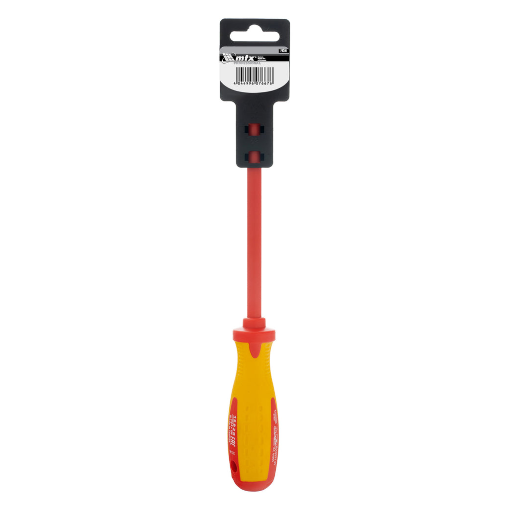 Отвертка Insulated, SL6,5 х 150 мм, CrMo, до 1000 V, двукомпонентна дръжка MTX