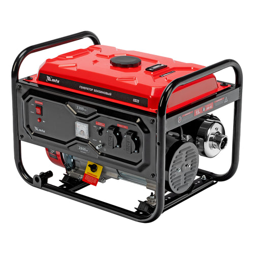 Бензинов генератор RS-4000, 3,3 kW, 230V, ръчен стартер// MTX