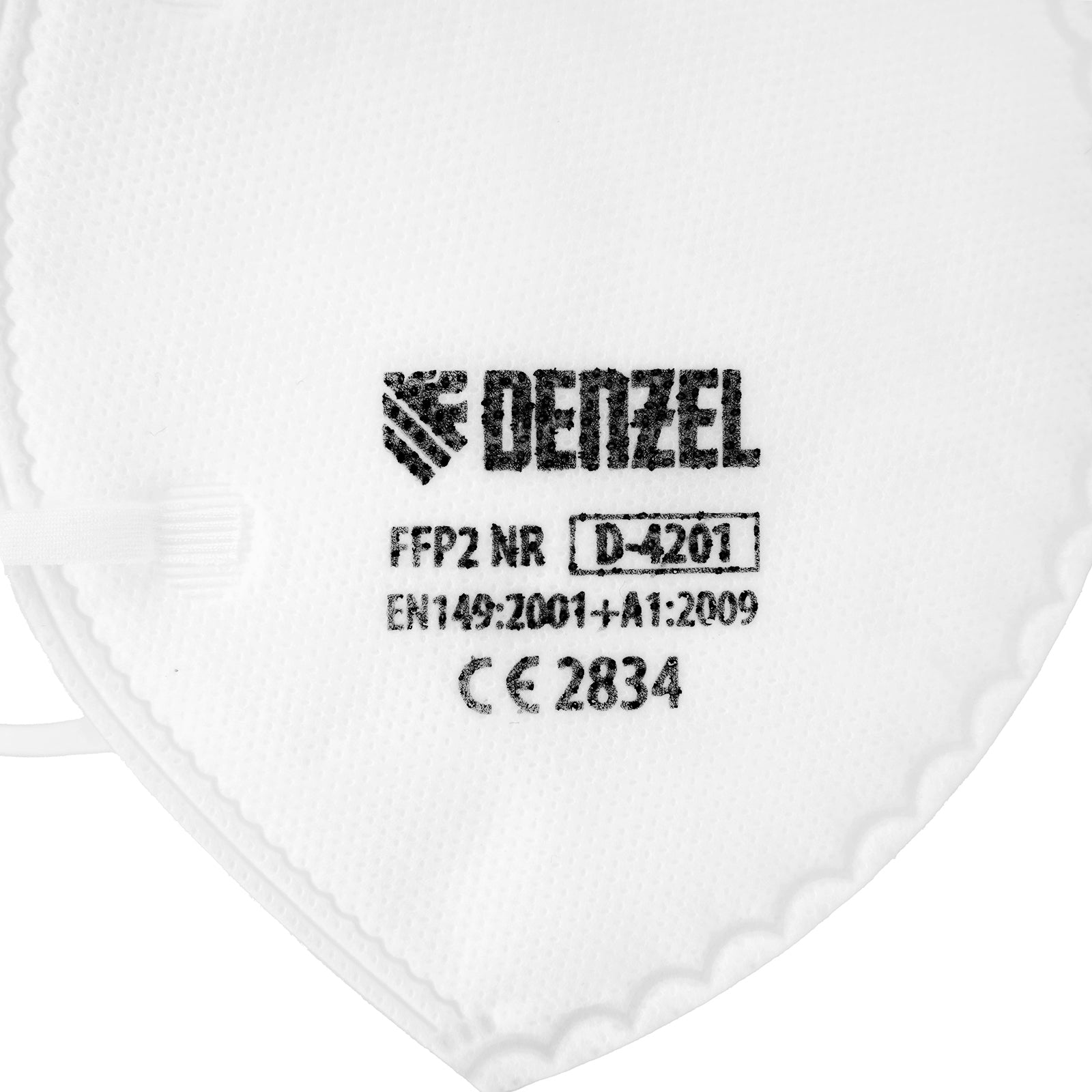 Полумаска, филтърна, сгъваема FFP2 NR, без клапа, модел D-4201, 3 бр. Denzel