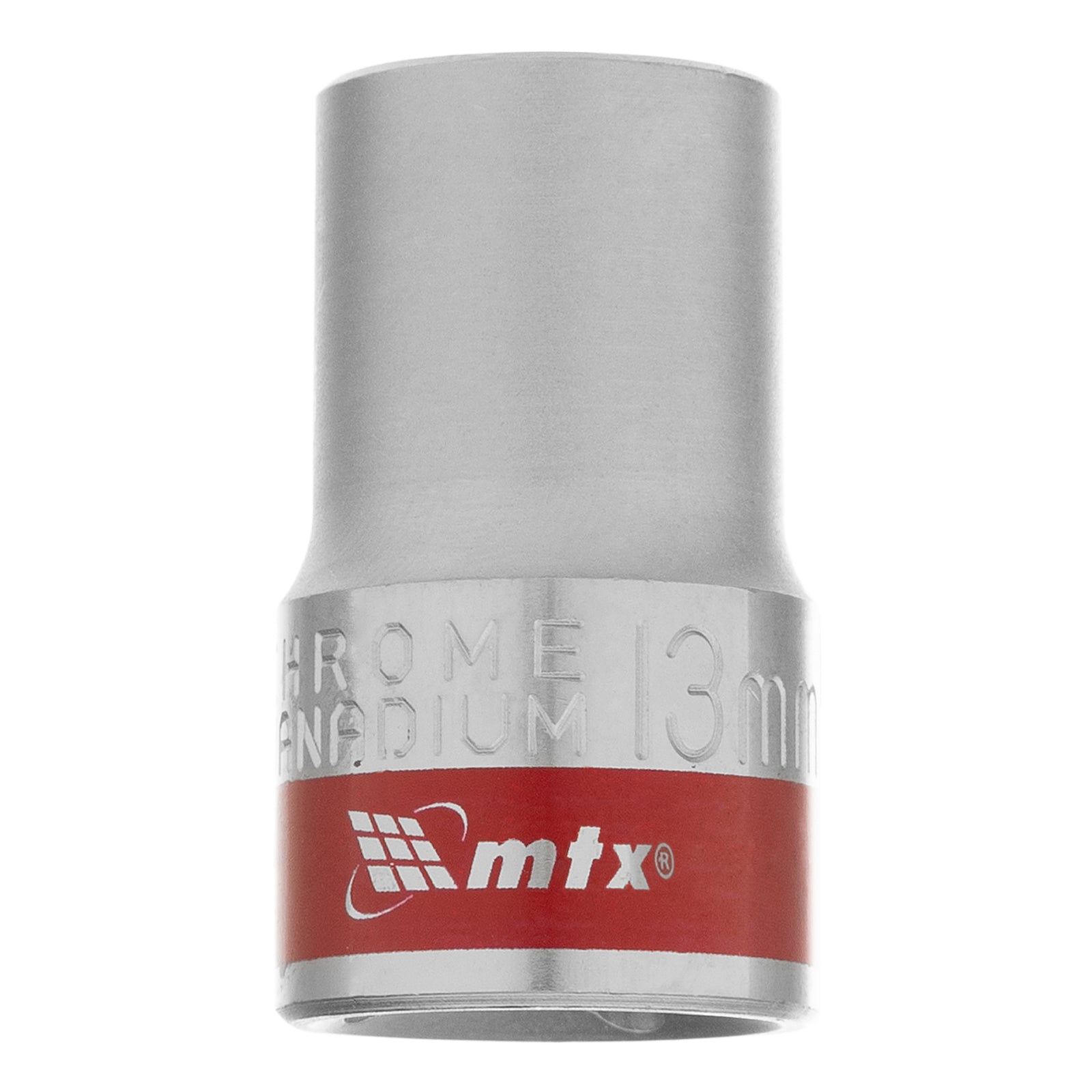 Вложка, 1/2", 13 мм, шестостенна, CrV, хромирана MTX