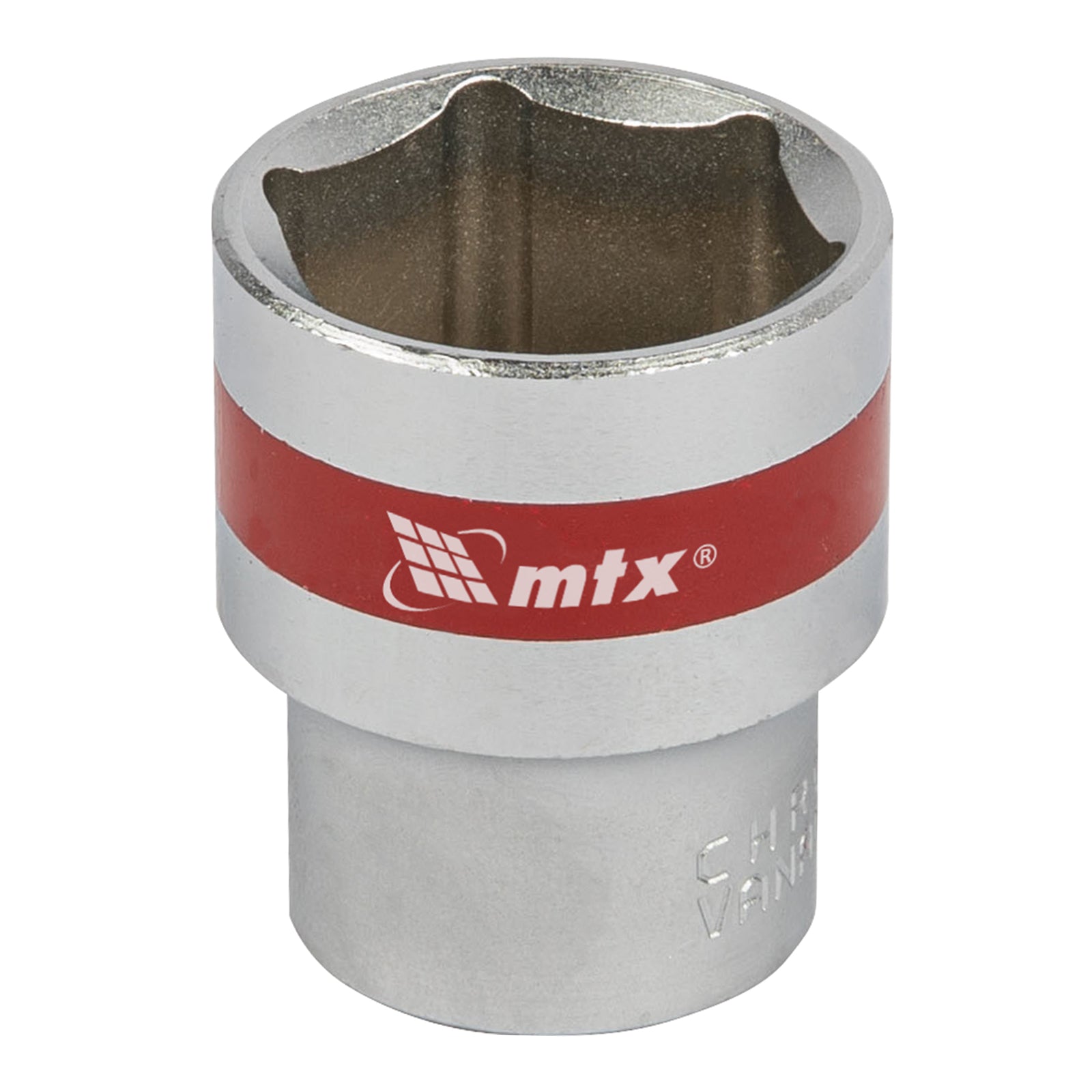 Вложка, 1/2", 24 мм, шестостенна, CrV, хромирана MTX