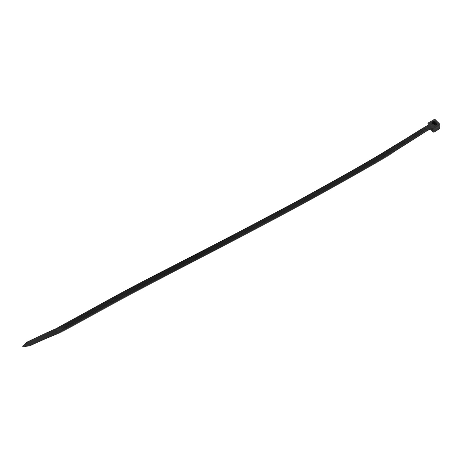 Свински опашки, 300 x 3,6 мм, пластмасови, черни, 100 бр//MTX