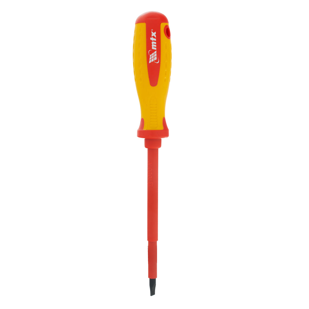 Отвертка Insulated, SL5,5 х 125 мм, CrMo, до 1000 V, двукомпонентна дръжка MTX