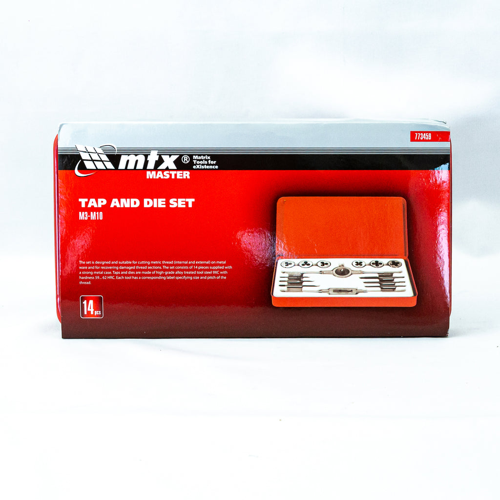 К-т метчици и плашки, М3-М10, 14 части MTX