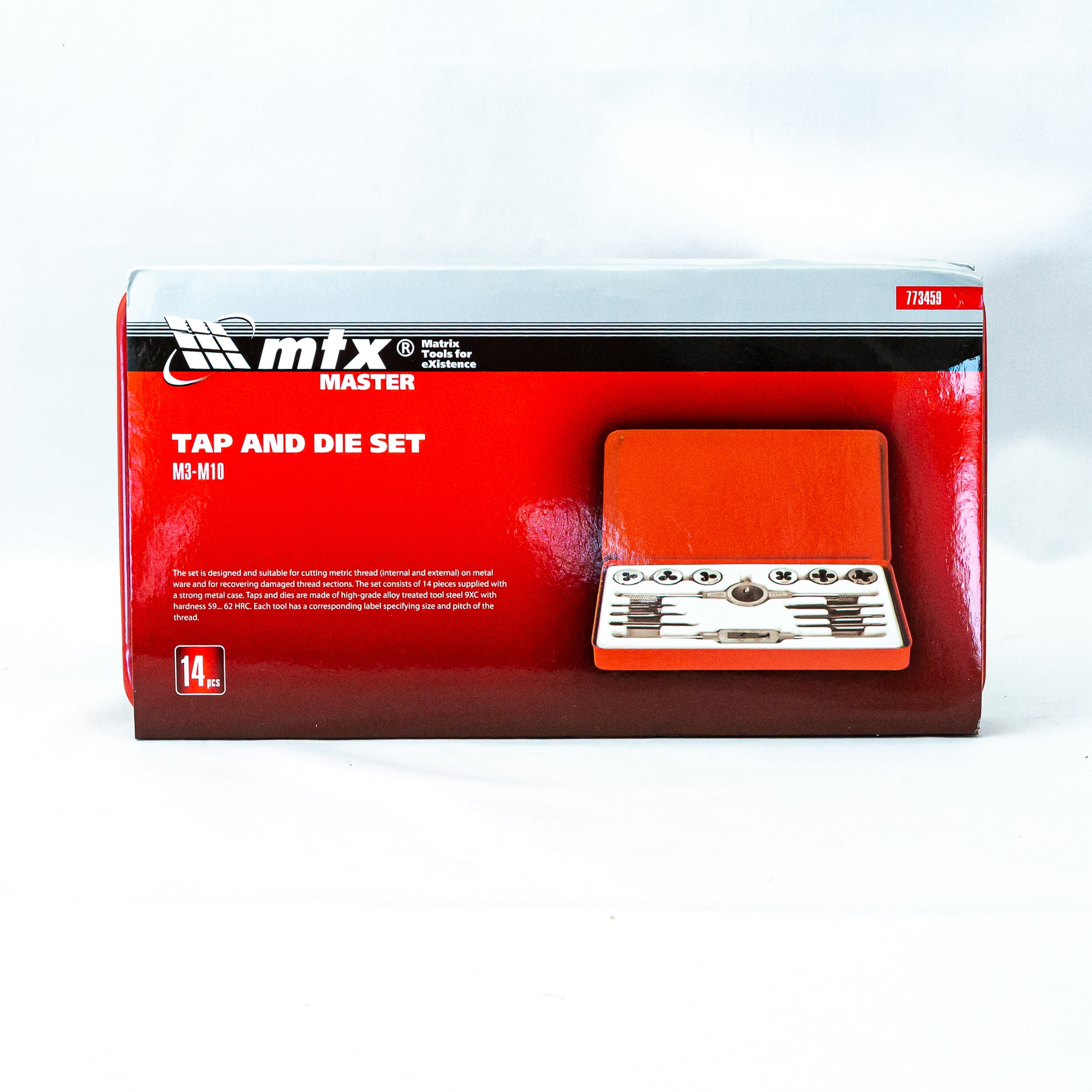 К-т метчици и плашки, М3-М10, 14 части MTX