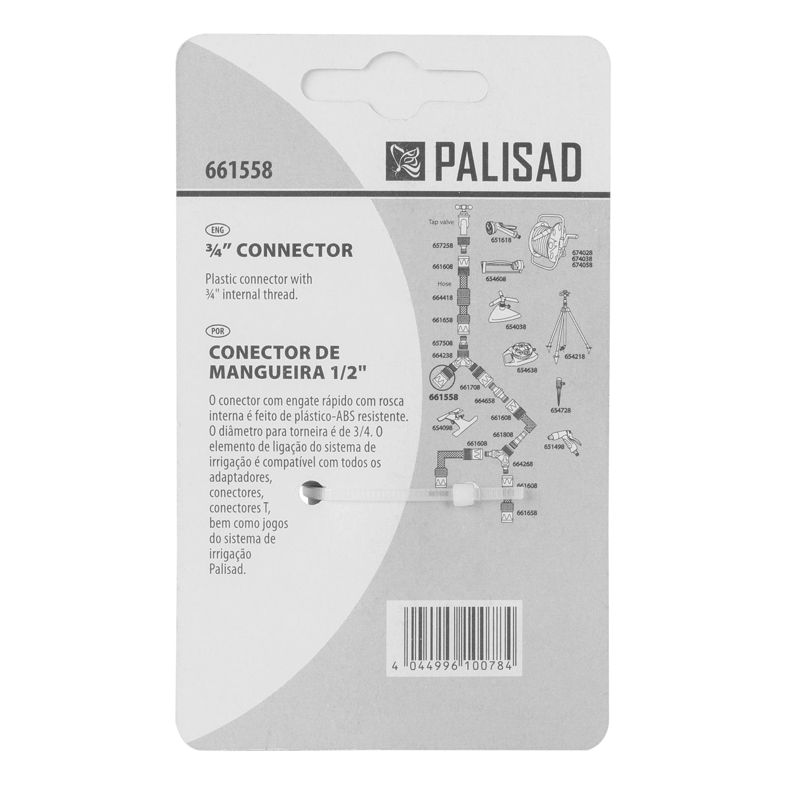 Съединител, вътрешна резба 3/4", пластмасов Palisad